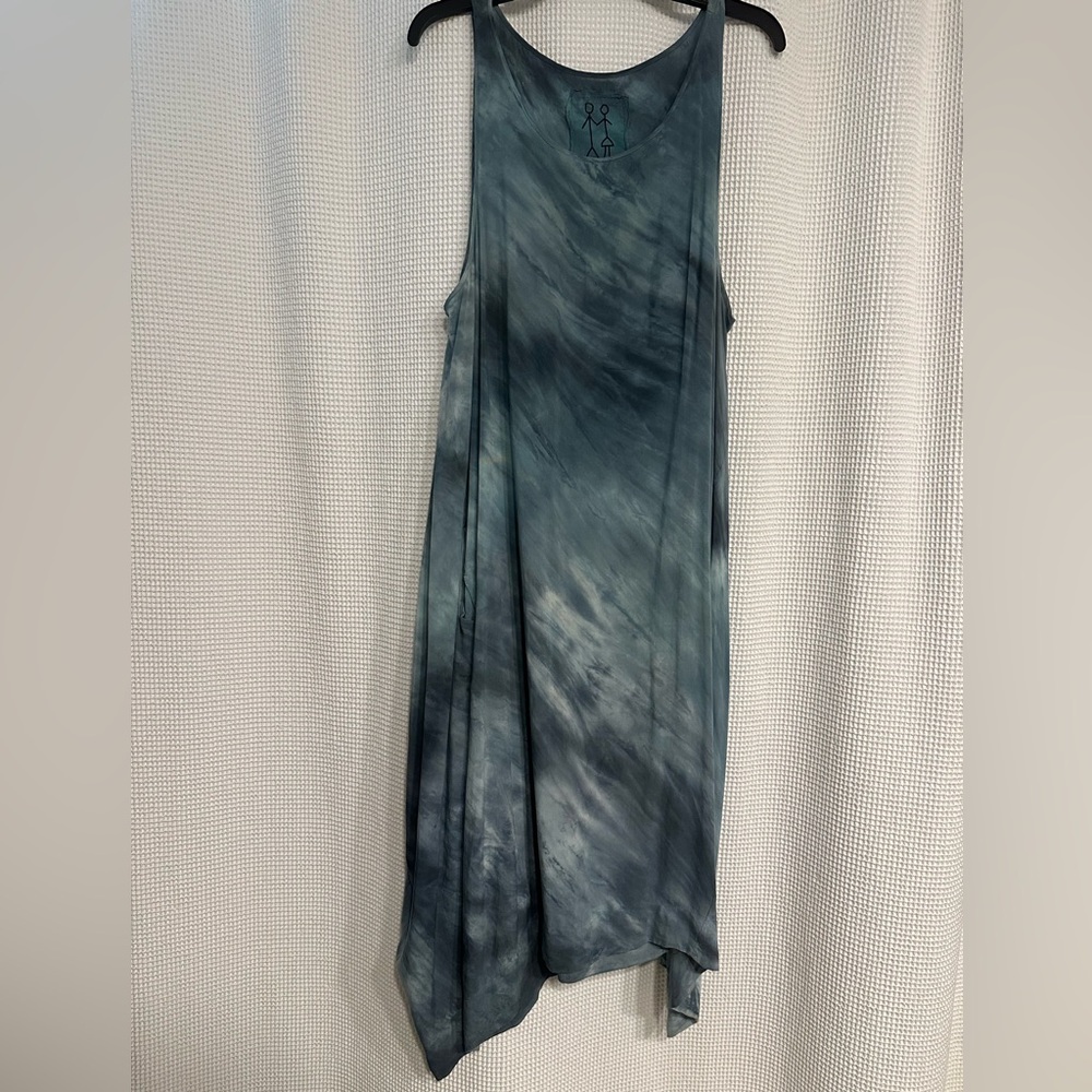 pete&greta by Johnny Was Blue Tie-Dye Sleeveless Dress